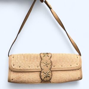 90s 2000s Y2K Fairy Wicker Woven Boho Cottagecore Mini Shoulder Hand Bag Purse